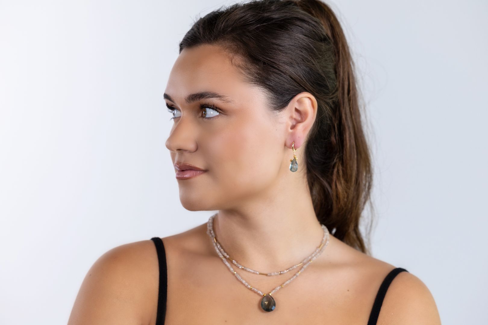 model wearing jewelry